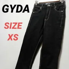 GYDA　ジェイダ　ブラックスキニージーンズ　XS　レディース　黒