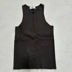 美品✨Mila Owen ロングリブタンクトップ ブラウン F（G396）