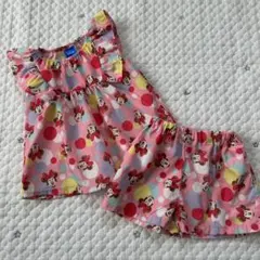 【6685】90cm ミニー　ディズニー　セットアップ