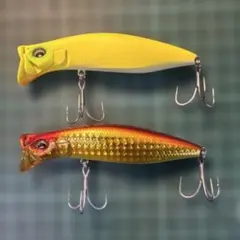 【新品未使用】メガバス キリンジ90 人気カラー　チャート、赤金　２個セットのサムネイル