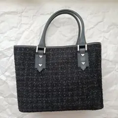 【最終値下げ】　サマンサベガ　黒　リバーシブル　ハンドバッグ
