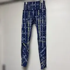 sukala 幾何学模様 Sサイズ ハイウエスト ヨガパンツ ネイビー スカーラ