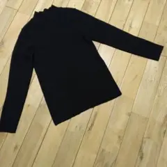 【未使用に近い】しまむら ハイネックニットセーターM ブラック