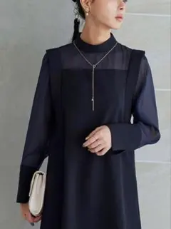 新品未使用✨RUIRUE BOUTIQUE バックパールフレアトップス ブラウス 