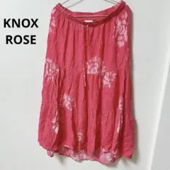 KNOX ROSE 【M】フレアスカート ピンク タイダイ 夏 ビーチ