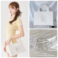 Darich♡DRエンブロイダリービジューミニトートバッグ♡ホワイト