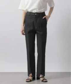 【新品未使用品】LOWRYSFARM CONE フロントスリットパンツ