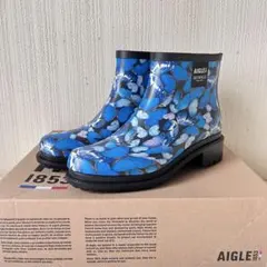 AIGLE DEYROLLE レインブーツ 蝶柄 37 24cm - メルカリ
