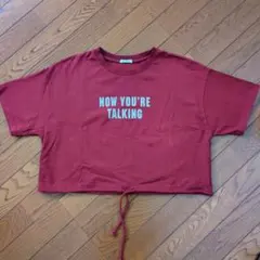 COLZA ロゴプリント 半袖Tシャツ ボルドー Mのサムネイル