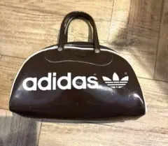 希少　80's adidas エナメル　ボストンバッグ　日本製　アディダス