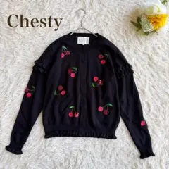マドレーヌさま専用 chesty カーディガン Chesty（チェスティ） カーディガン エンブロイダリーカーディガン