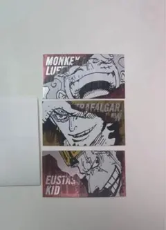 ONEPIECE キャラクターズコレクションカード ルフィ ロー キッド