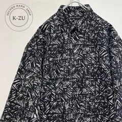 NIKO AND... 幾何学模様 総柄長袖シャツ