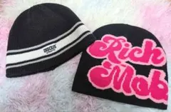ニット帽子 2点セット Rich Mob / DISCUS ATHLETIC