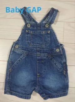 【値下げ】Baby GAP デニムオーバーオール インディゴブルー 60cm