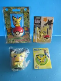 年代物◎ピチューフィギュア類４種◎ポケモンバンプレスト