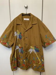 TOGA VIRILIS Embroidery 刺繍 ヤシの木 半袖 シャツのサムネイル