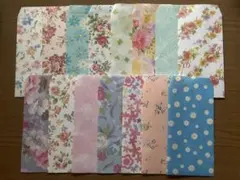 ☆ポチ袋/封筒（大）【フラワー柄】ハンドメイド