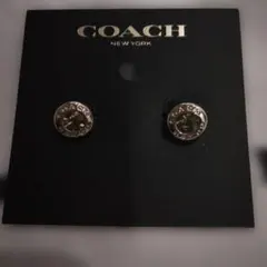美品 COACH シルバーピアス 両耳用