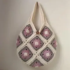 ハンドメイドかぎ針編みグラニーバック