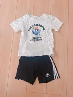 adidas Originals キッズ Tシャツ ショートパンツ セット 92のサムネイル