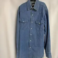 90s Wrangler 랭글러 デニムシャツ L 27MW キムタク
