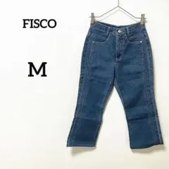 美品【フィスコ】フレアデニムパンツ　M 伸縮　Gパン　ジーンズ　ストレッチ