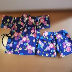 花柄甚平セット 95cm