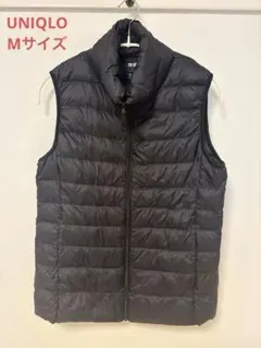 【美品】UNIQLO ユニクロ ウルトラライトダウンベスト ブラックM 袋付き