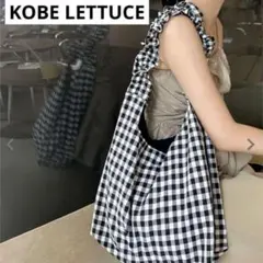 yuiさんコラボ　フリルギンガムチェックバッグ