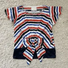 Chestyチェスティ☆ボーダービジュートップス美品のサムネイル