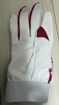 Under Armour バッティング用手袋 ホワイト/レッド　XL 右手