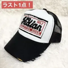 キャップ 帽子 アメカジ ブラック ダメージ ヴィンテージ ビッグロゴ メンズ