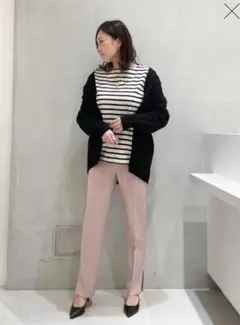 ◇Rouge Vif◇　パウダリーストレッチスリットパンツ