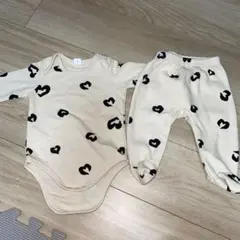 SHEIN ハート柄ロンパース・カバーオール 6M