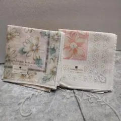 ピエールバルマン　PIERRE BALMAIN　レディースハンカチ 2枚