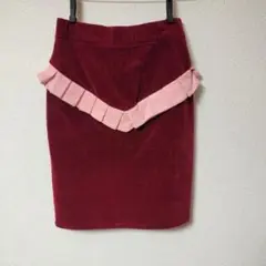パメオポーズ　コーデュロイ膝丈タイトスカートのサムネイル