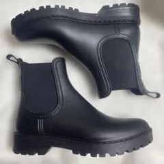 【晴・雨兼用】 fitfit サイドゴア ブーツ23.5cm 黒 春先取りのサムネイル
