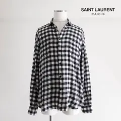 SAINT LAURENT サンローランパリ チェックシャツ L 登坂広臣着 - メルカリ