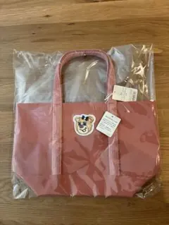 【新品】フェイラー　オールドテディ　ワッペントートバッグ　ピンク　L