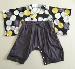 袴ロンパース　男の子　70-80cm