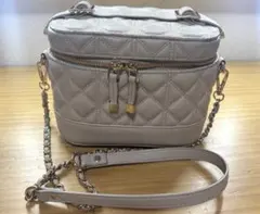 RANDA キルティング2WAYバニティバッグ クリーム