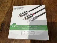 未開封　UGREEN RCA 3.5mm 変換 オーディオケーブル ミニプラグ