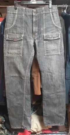 WAREHOUSE ブッシュパンツ　ブラックデニムのサムネイル