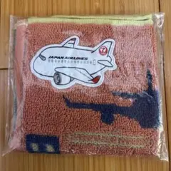 JAL オリジナル UCHINO ミニタオル　ノベルティ　飛行機　刺繍　日本航空のサムネイル
