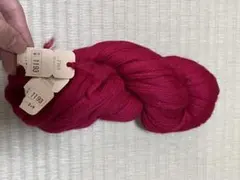 並太毛糸 ウール赤