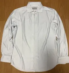 ABAHOUSE ストライプ ホワイト長袖シャツ 46