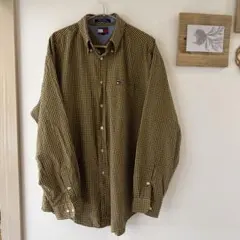 TOMMY HILFIGER イエロー✖️ブラックチェックシャツ