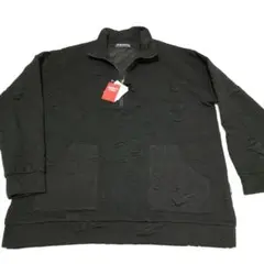 新品未使用品　激レア　ドラッグストアーズ　柄ふくれ　長袖　ハーフジップ