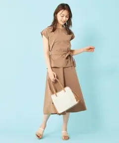 美人百花9月号掲載2SET ミニストライプセットアップ ワンピース